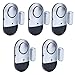 Sanjie Door Window Alarms - 5 Pack,125dB,Volume Control,Window Door Open Alarm Sensors for Kids Safety/Dementia/Pool,Wireless Sensors Keep Your Home Security,Easy to Install,Long Battery Life