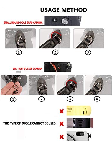 Eorefo Camera Strap Vintage 100cm Nylon Climbing Rope Camera Neck Shoulder Strap for Micro Single and DSLR Camera. – Bild 6