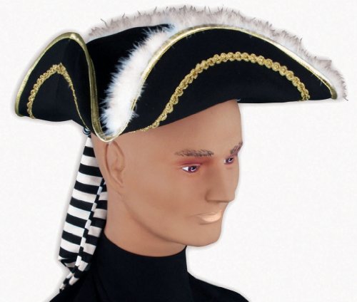 Forum Captain Hook Tri-Corn Hat with Fringe
