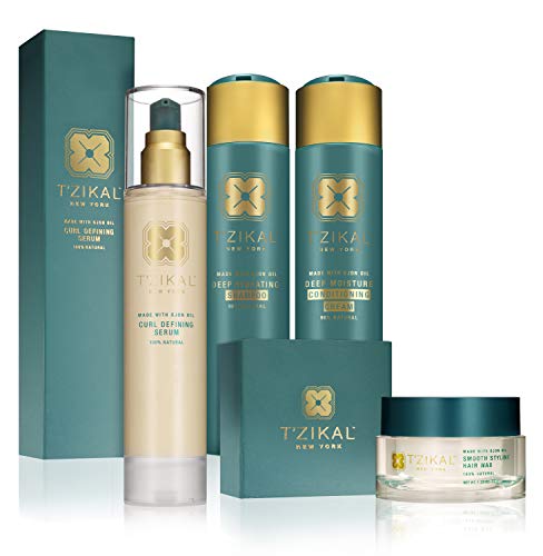T’zikal’s Curl Project with Ojon Oil (Large) – 30 Day Curly Hair Treatment for Women – Used as a Natural Curly Hair, Wavy Hair and Color Treated Hair Treatment – Sulfate Free, Paraben Free