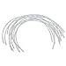 6 Pair of Stainless Steel Handmade Bra Underwire Replacement - White, C Cup