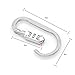 2-Pack Aluminum Lock Carabiners - SupplyPro 4