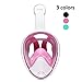 Snorkel Mask Panoramic Full Face Design for Adults and Youth Will Provide Hours of Fun, Xino Sports Diving Mask, Perfect View with Large Viewing Area, Size Small/Medium