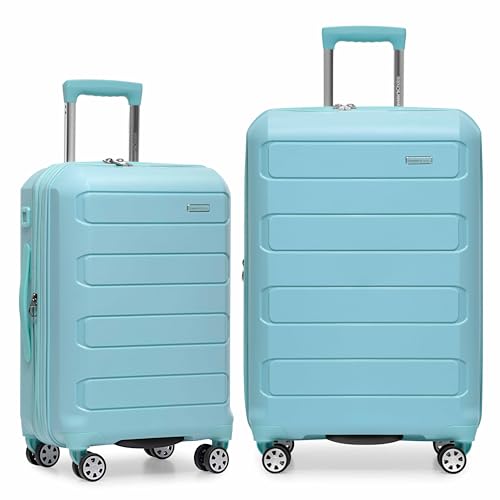 Traveler's Choice Pagosa Hardshell Expandable Luggage with Spinner Wheels, Baby…