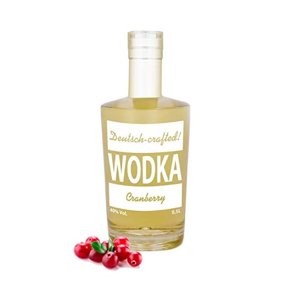 Wodka flavored mit Cranberry auf BIO Vodka Basis mit natürl. Aroma (nicht BIO) 0,5L Premium Vodka 40% Vol.