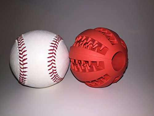 Nibble Pet Products Healthy Teeth Interactive Dog Toy Chew, Red