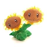 PVZ Twin Sunflower Plant Cute Soft Plush Toy Doll