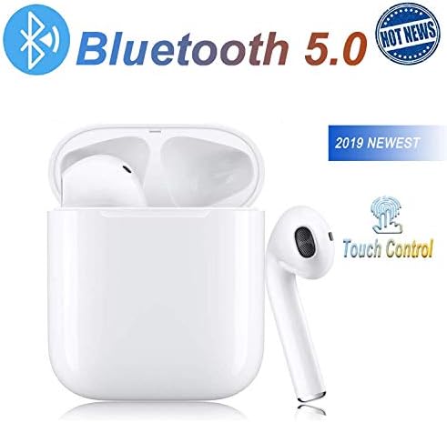 Bluetooth Headphones Earbuds Earphones in-Ear for Sport Earphones Stereo Sound Noise Cancelling 2 Built-in Mic Earphones with Portable Case (02)