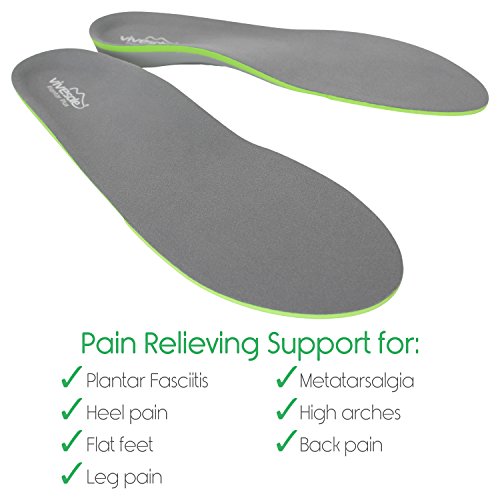 Orthotics for Plantar Fasciitis - Arch Support Insoles Shoe Inserts for Comfort & Relief from Flat Feet, High Arches, Back, Fascia, Foot & Heel Pain - Full Length - Plantar Plus by ViveSole (Small)