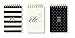 Kate Spade New York Mini Spiral Notepad Set of 3, Pocket Notebooks Include 75 Lined Pages Each, Black and White