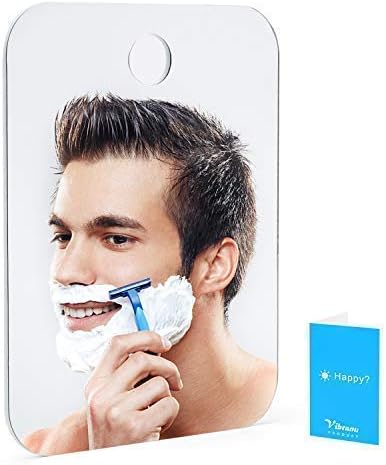 Premium Fogless Mirror, Non Shatter Fog Free Shower Shaving Mirror of Safe to Use, 42% Larger Clear View, Portable Travel Shower Mirrors of Lightweight Design, Best Gift Idea for All Season