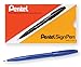 Pentel S520C Sign Pen Fine Point Color Marker, Bullet Tip, .7mm, Blue Barrel/Ink, Dozen