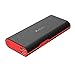 Yoobao Portable Charger with Built in Cables,10000mAh Power Bank Fast Charging 20W PD,3 Outputs and LED Display,External Battery Pack Cell Phone Charger Battery Portable, Black-red