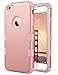 ULAK iPhone 6S Case,iPhone 6 Case, Hybrid Soft Silicone Hard PC Case Anti Slip Heavy Duty High Impact Dust Scratch Shock Resistance Protective Cover for iPhone 6/6S 4.7 Inch, Rose Gold