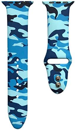 Compatible Apple Watch Band Series 5 4 3 2 1 Leopard Print Camouflage Strap Sport Band Bracelet Wristbands 38/40 mm 42/44 mm