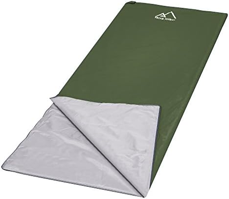 Terra Hiker Ultra-Light Sleeping Bag, Water Resistant Envelope Shape, 3 Season for Traveling Camping, Hiking, Outdoors, Compression Bag Included