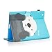 Dteck Case for iPad 2/3/4, PU Leather Stand Case Auto Sleep/Wake Function [Card Slot] Flip Folio Protective Shell Magnetic Closure Wallet Smart Cover for Apple iPad 2 3 4 - Smile Panda