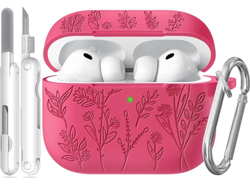 Ekoonpft AirPods Pro Case Flower Engraved