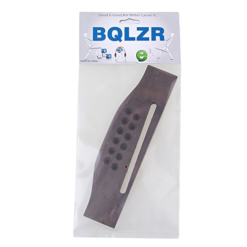 BQLZR 160mm x 43mm x 8.5mm Rosewood Guitar Bridge Replacement for 12 String Folk Acoustic Guitar