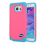 Galaxy Note 5 Case,Nancy's shop Full Body Premium 2-piece 2in1 Dual Layer Dust Free Shock Absorption Hybrid Bumper Heavy Duty Drop Protection Hard Back Defender Scratch Resistant Cover (Hot pink)
