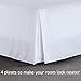 Balichun Ultra Soft Bed Skirt - Premium Queen Size White with 15 Inch Drop Hotel Quality，Hypoallergenic, Wrinkle and Fade Resistant
