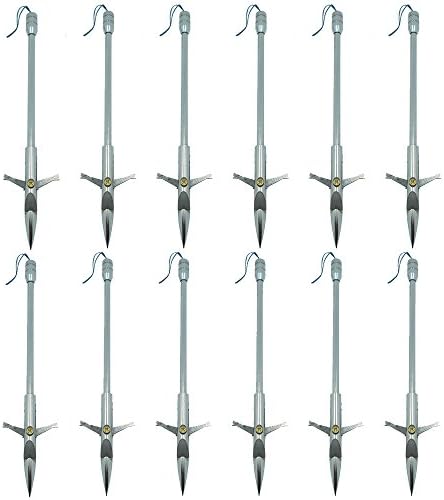 Jreameast 12pcs Bow Slingshot Shooting Fishing Broadheads Archery Tips Hunting Arrowhead