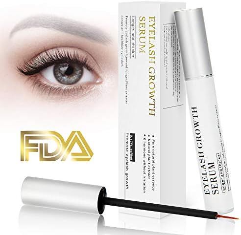 Eyelash Growth Serum Eyebrow Enhancer Serum Professional Eyelash Booster for Naturally Longer, Fuller & Thicker