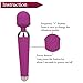 Cordless Wand Massager For Back Neck Shoulder Deep Tissue Massage, EVERFUN Handheld Rechargeable Body Massager, 10 Speed Vibrations Personal Massager Waterproof