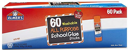 Elmers All Purpose School Glue Sticks, Washable, 0.24-Ounce Sticks