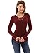 PattyBoutik Women's Crochet Lace Inset Curved Hem Blouse