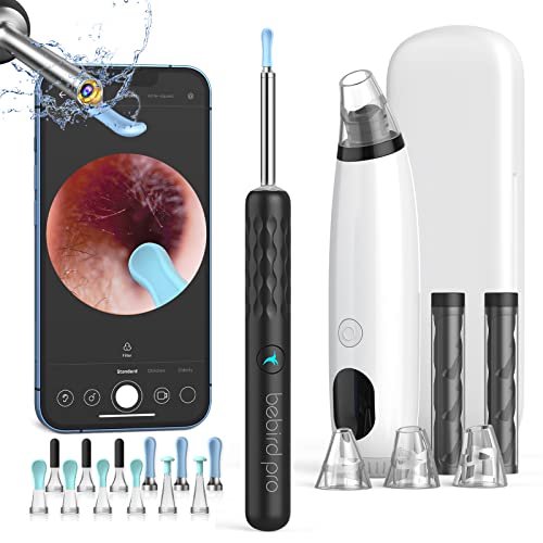 Bebird Pro Ear Wax Removal Tool with 1440P HD Camera and 6 LED Lights, Free with Deep Cleaning Blackhead Remover, Ear Cleaner for Smaller Ears,FDA Ear Wax Removal Kit for iOS,Android Phones