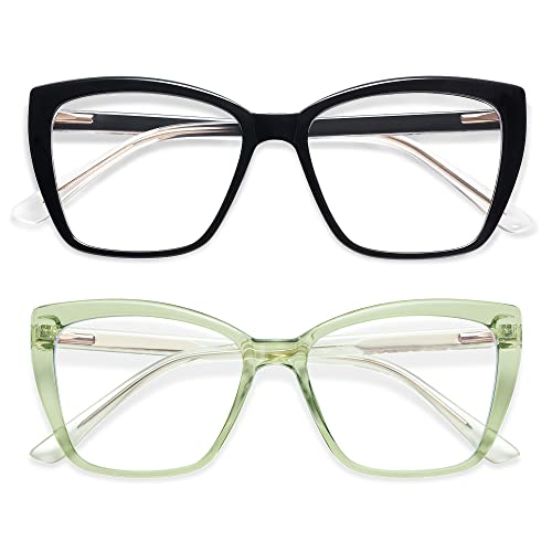 Trendy Oversized Blue Light Reading Glasses