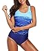Women's One Piece Swimsuits for Women Athletic Training Swimsuits Swimwear Racerback Bathing Suits for Women A Blue Small (fits Like US 2-4)