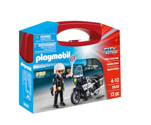 Playmobil 5648 City Action Collectable Small Police Carry Case Multicolor