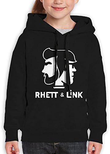 ZdaR RH Pullover Good Mythical Morning Rhett Link Boys,Girls,Youth Custom Sweatshirt Pocket Hoodie M Black