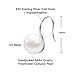 Classic Pearl Earrings Dangle 925 Sterling Silver Freshwater Cultured Pearl Drop Earrings for Women
