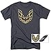 Popfunk Pontiac Firebird GM Logo General Motors T-Shirt & Stickers (Charcoal, XL)