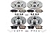 POWERSTOP KOE5389 Autospecialty Front and Rear Replacement Brake Kit-OE Brake Rotors & Ceramic Brake Pads [Application Specific] For Honda Element 2003-2011 [Model Specific]