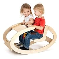 CASSARO Waldorf Wooden Ride on Rocking Play (Natural)