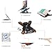 Laptop Stand Adjustable Computer Stand with Phone Holder Compatible with MacBook Air Pro, Dell XPS, HP, Lenovo More 10-17 Inch Laptop (Black)thumb 2