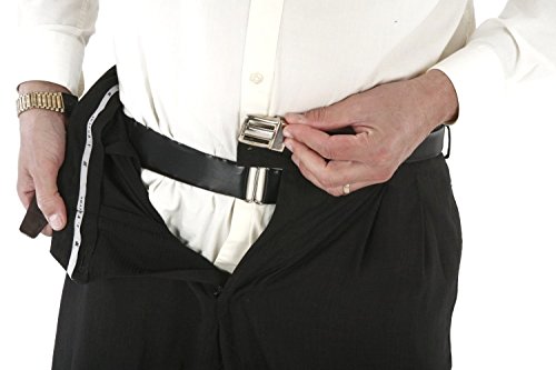 Wesol Distribution Unisex Shirt Lock Undergarment Belt to Keep Your Shirt Tucked, 38 and below, Black