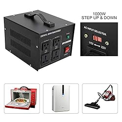 Patioer 1000W Voltage Converter Transformer