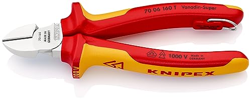 KNIPEX Diagonal Cutter Chrome-Plated Insulated, 70 06 160 T
