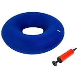 Butt Donut Cushion Inflatable Ring - Comfortable Hemorrhoid Pillow for Bed Sores, Haemorrhoid Pain, Coccyx & Tailbone Pain, Pilonidal Cyst, Perinea Pain, Pregnancy, Child Birth, Prostatitis