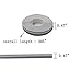 ZATOOTO Pinstripe Tape for Cars - DIY Vinyl Grey Pin Striping Decals, 385×0.47 inches Auto Waterproof Pin Stripe Tape Emblems Trim, Universal for Automotive Musical Instrument Home Door etc