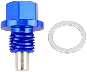 STETION Magnetic Oil Drain Plug M12x1.25, Anodized Magnetic Oil Drain Plug Bolt, Aluminum Alloy Material, Upgraded Magnetic Design,(2 Pack) (M12 x 1.25)