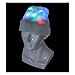 Light Up Hat, Aomeiqi LED Beanie Hat, with 3 Mode Colorful Lights and 1 x Extra Battery, Unisex Knitted Light Hat for Party Sports Walking Jogging Bicycling, White
