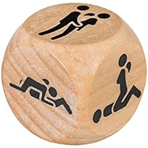Adrien Lastic Sex Position Dice, 50, Wood, Taglia St - 100 Gr