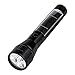 Solar Flashlight, PowerGreen Solar Rechargeable LED Torchlight with USB for Outdoor Sports(Black)