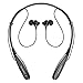 SoundPEATS Bluetooth Headset Neckband Sports wireless Headphones Stereo Earbuds with Mic (Up to 5 Hours Play Time, Bluetooth 4.1, CSR 8645+aptX, Noise Cancelling, Sweatproof)